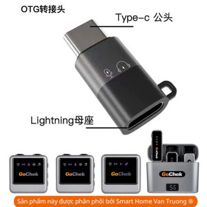 Bộ chuyển đổi âm thanh lP sang USB C Tpye C cho điện thoại thu âm quay video tiện lợi OTG tiện dụng