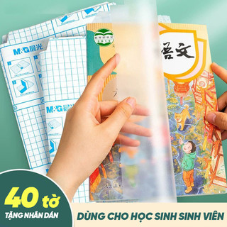 Decal Bọc Sách Vở Trong Suốt Tự Dính, Dễ Bọc Linh Hoạt, 3 Cỡ Lớn Vừa Nhỏ, Chống Nước, Dùng Được Mọi Loại Sách Học Sinh