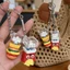 1 / 2 Cái Sáng Tạo Giải Nén Hamburger Khoai Tây Chiên Bàn Phím Móc Chìa Khóa Fidget Clicker Keycap Móc Khóa Đồ Chơi Di Động Quà Tặng Giảm Căng Thẳng