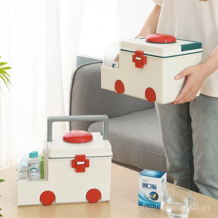 Bộ thuốc gia đình dung tích lớn Bộ sơ cứu nhỏ dành cho gia đình Bộ đầy đủ Hộp lưu trữ thuốc Bộ khẩn cấp di động