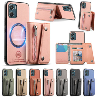 Ốp Điện Thoại Cho Motorola Moto Edge 70 Ultra 60 Stylus 50 Fusion 40 Neo 60S X70 Air Pro Chữ Ký Nam Châm Mạnh Có Thể Tháo Rời Ví Ốp Lưng