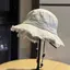 Mũ Retro Frayed Cowboy Bucket Chất Lượng Cao, Chống Nắng, Phù Hợp Mặt Nhỏ Cho Xuân Hè