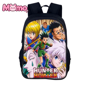 Ba lô in hình Hunter x Hunter mới 2026, Túi đeo vai thoải mái cho học sinh