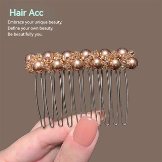 Lược chèn tóc cao cấp phong cách Hàn Quốc với ngọc trai, tiện dụng cho việc tạo kiểu tóc