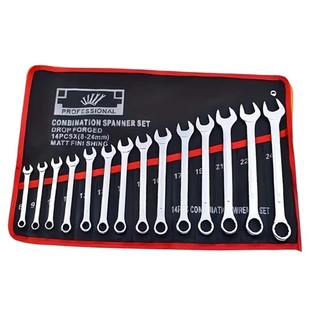 MOON 14 Túi Cờ Lê Vải Cuộn Lên Túi Dụng Cụ Cờ Lê Di Động Túi Sắp Xếp