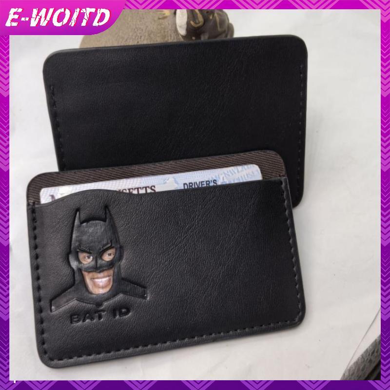 E-WOITD Squad Bat ID Nhân Vật Hộp Đựng Thẻ Ngắn Cá Tính Siêu Anh Hùng Mặt nạ Đựng Thẻ Ví Quà Tặng E-WOITD
