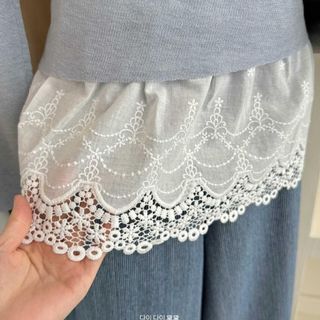 Rèm Che Mông Đáy Ren Chống Chói Cho Váy Ngắn Thu Đông, Thiết Kế Tiện Ích Và Thêu Độc Đáo