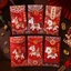 TUYỆT VỜI 6 Cái / bộ Phong Bì Đỏ, Hoạt Hình Phong Cách Trung Hoa Hongbao, Giả Thêu Giấy May Mắn Gói Tiền Lễ Kỷ Niệm Năm