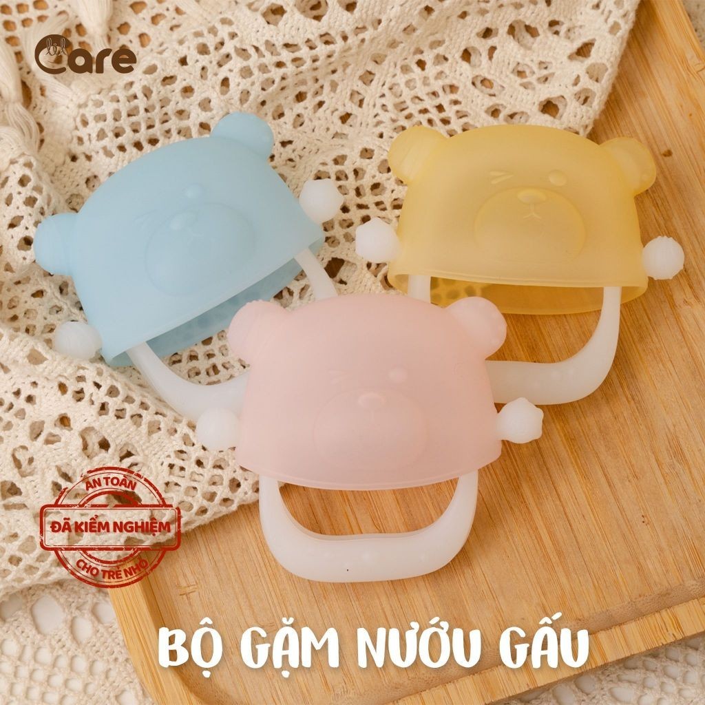 [ĐÃ KIỂM NGHIỆM] [TẶNG HỘP] Đồ Chơi Gặm Nướu Silicon Organic Mềm, An Toàn Cho Bé LiLcare