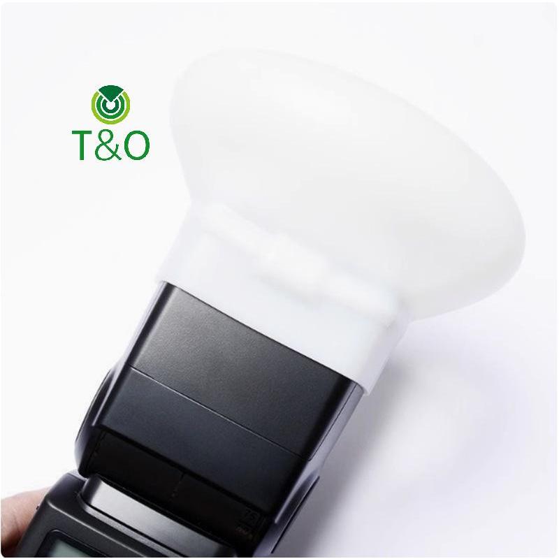 [T & O-t] 1 Cái Khuếch Tán Bounce Dome Mềm Silicone Flash Cho Fujifilm Yongnuo Speedlite [Mới]