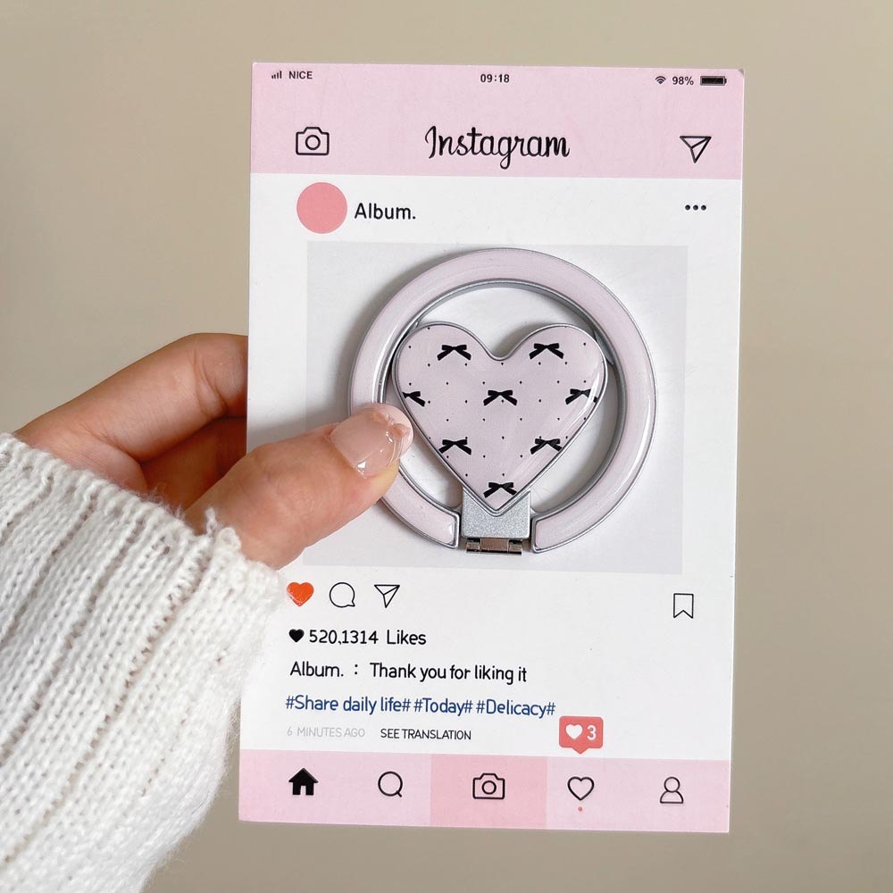 Popsocket Ins Love Magnet Giá đỡ điện thoại có thể gập lại cho điện thoại nam châm