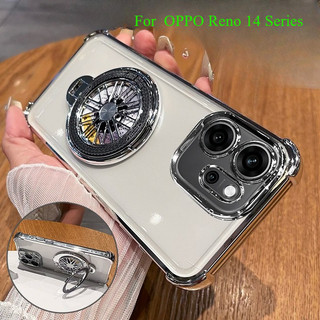 Ốp Điện Thoại Cho OPPO Reno 15 14 13 12 11 10 Pro F Reno15 13F 14F 12F 4G 5G Xoay Con Quay Hồi Chuyển Giá Đỡ Vỏ Điện Thoại Silicon Túi Khí Bốn Góc Vỏ Điện Thoại Chống Sốc Ốp Lưng