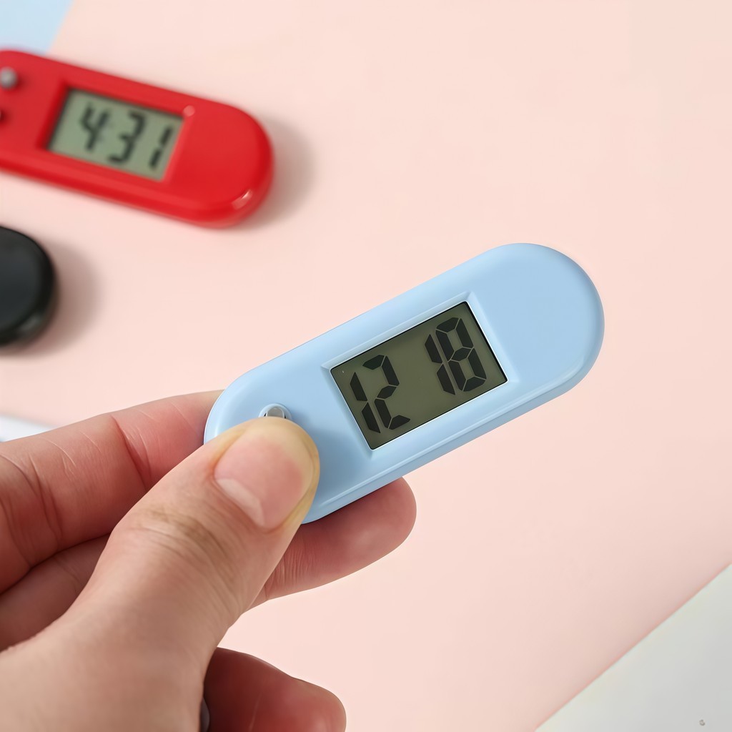 Móc khoá đồng hồ điện tử mini nhỏ gọn tiện lợi,Đồng Hồ Led Điện Tử Mini, Có Móc Treo Balo, Du Lịch - FE123