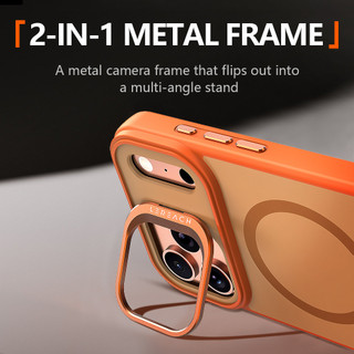 Ốp lưng từ tính Lereach cho iPhone 17 Pro Max 17 Pro Acrylic + TPU Vỏ điện thoại Vỏ màu sáng chống sốc toàn diện