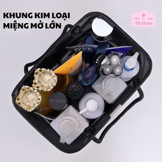 Giỏ Xách Lưới Đựng Đồ Cá Nhân Phòng Tắm - Chất Liệu Chống Nước, Nhanh Khô, Có Thể Xếp Gọn