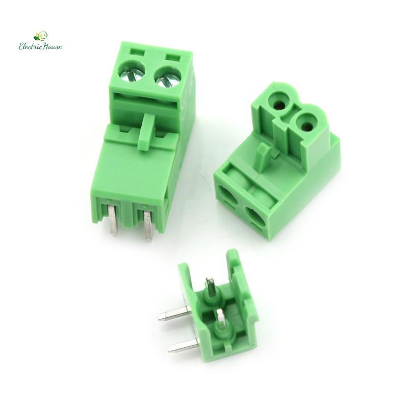 [Nhà điện] 20 chiếc 5.08mm Pitch 2Pin Vít cắm PCB Terminal Block Connector mới