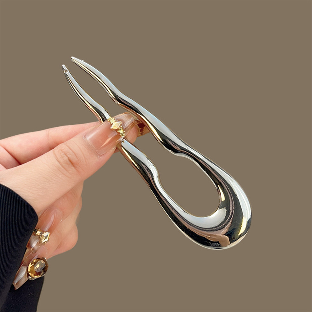 Kẹp Tóc Hình Chữ U Vintage from Hợp Kim Bền, Perfect cho DIY Phụ Kiện Tạo Kiểu Tóc