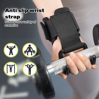 Móc nâng tạ dành cho nam và nữ Tập thể dục Cổ tay Nẹp Tăng cường Dây móc Hỗ trợ Quấn để nâng điện