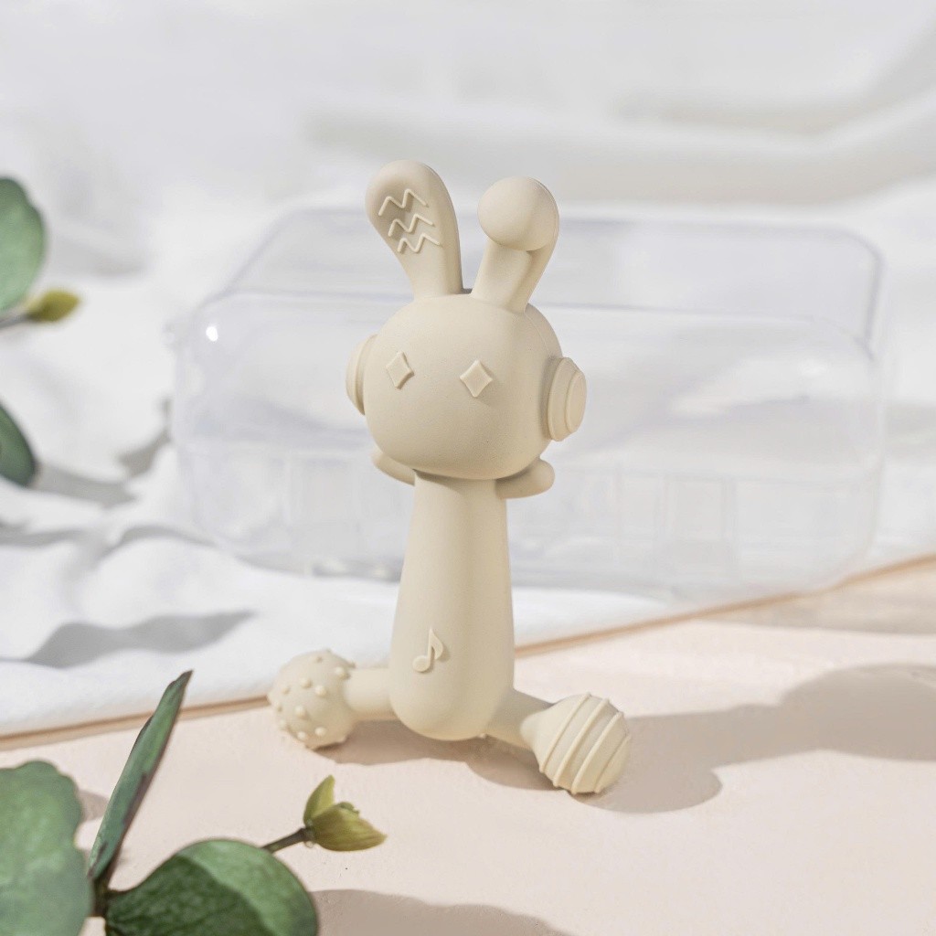 [ĐÃ KIỂM NGHIỆM] [TẶNG HỘP] Đồ Chơi Gặm Nướu Silicon Organic Mềm, An Toàn Cho Bé