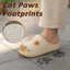 Dép Mèo DWEL, Chống Thấm Nước Mũi Đóng Kitty Mules, Đáng Yêu Lông Tơ Sang Trọng Đáy Mèo Len Tăng Chiều Cao Dép Mèo Nhà