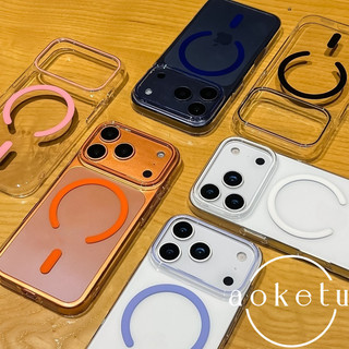 Vỏ cứng PC siêu mỏng trong suốt hút từ tính thích hợp cho iPhone 17 Promax Ốp điện thoại iPhone 16 ProMax tối giản 15 lỗ ống kính thả dầu 14 nắp chống rơi
