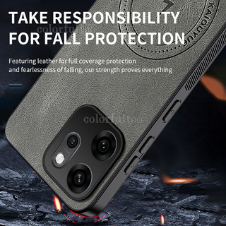 Ốp điện thoại Oppo Reno15F cho Oppo Reno 15F 15 Pro 15ProMax Reno15 Reno15ProMini 5G 4G 2026 Vỏ điện thoại bằng da Pu mờ Sạc không dây Vỏ ốp lưng TPU chống sốc từ tính