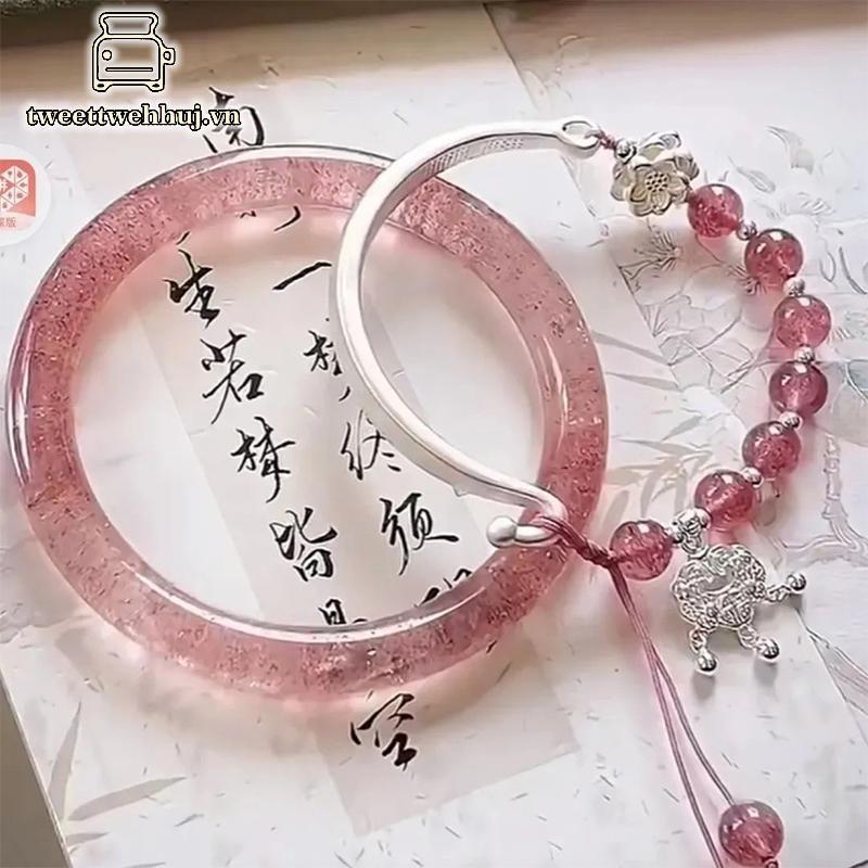 Vòng tay nữ phong cách cổ xưa, thiết kế Trung Hoa, phụ kiện thời trang