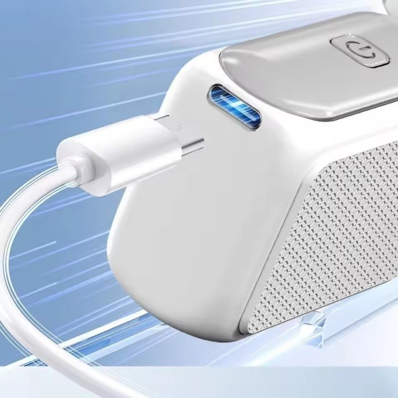 [Tấm chắn ổ đĩa] Quạt cầm tay công suất gió tốc độ cao điều chỉnh vô cấp - Màn hình LED Quạt điện có thể sạc lại Turbo Pocket Type-C có thể sạc lại
