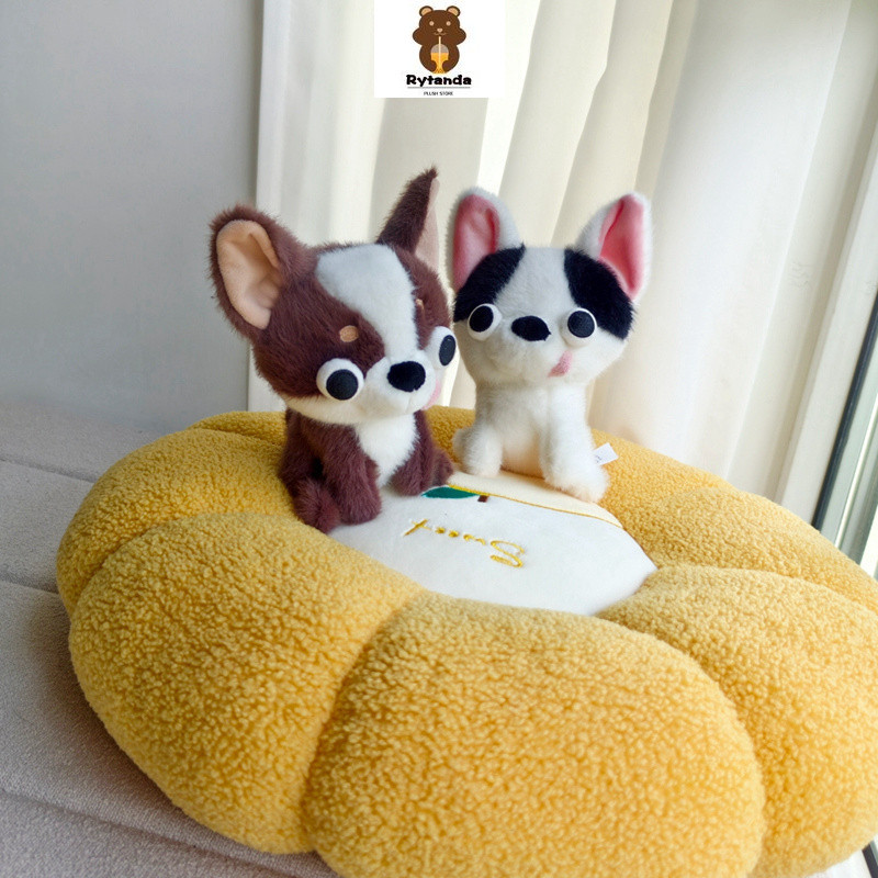 Rytanda Mô Phỏng Dễ Thương Chó Sang Trọng Đồ Chơi Cho Bé Trai Bé Gái Lông Vàng Búp Bê Chó Bông Mắt Lớn Chó Gối Mềm Động Vật Trẻ Em Bạn Gái Giáng Sinh Quà Tặng Năm Mới Trang Trí Đệm Sofa