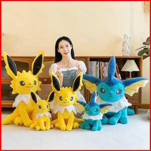 BH2 Pokemon Jolteon Vaporeon Plushie Dễ Thương Eevelution Đồ Chơi nhồi bông Động Vật Sang Trọng Búp Bê Gối Mềm HB2