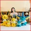 BH2 Pokemon Jolteon Vaporeon Plushie Dễ Thương Eevelution Đồ Chơi nhồi bông Động Vật Sang Trọng Búp Bê Gối Mềm HB2