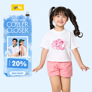 [Đồng giá] Áo thun in hình bé gái 2-9 tuổi YODY in hình mickey thun cotton mát mẻ GKTS25S264