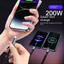 Cáp sạc điện thoại công suất cao 3 IN 1 USB sang IOS + Type C + Micro 200W 1.3M / 2M Lưới câu cá tùy chọn Dây dữ liệu dệt Hỗ trợ ios15-17