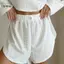 LUImo Bộ pyjama nữ tay dài, quần ngắn, thun co giãn thoải mái