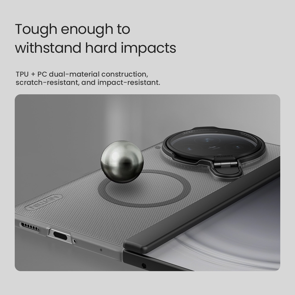 Nillkin Cho OPPO Find N6 Super Frosted Shield Prop PC Chống Sốc Chống Rơi Bảo Vệ Ống Kính Máy Ảnh Chân Đế Từ Cứng Ốp lưng Vỏ