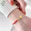 Vòng tay dây đỏ phước lành bằng thép không gỉ dành cho nữ Cô gái Dây đeo cổ tay phong cách Trung Quốc tinh tế Quà tặng trang sức dự tiệc