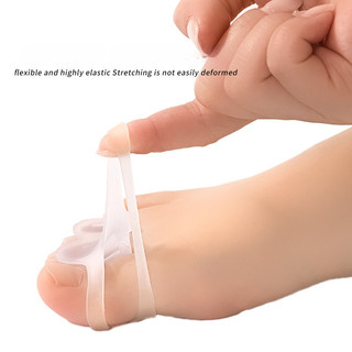 Dụng cụ tách ngón chân bằng Gel silicon 3 lỗ Miếng đệm ngón chân cho Bunion Hammer Chỉnh sửa ngón chân Giảm đau chân Máy duỗi ngón chân để mặc hàng ngày
