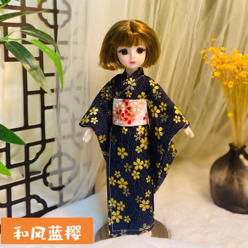30cm Phong Cách Nhật Bản Búp Bê Kimono Quần Áo Bé Mặc Quần Áo 6 Điểm bjd Miko Quần Áo Phong Cách Nhật Bản Người Giúp Việc Quần Áo Quà Tặng Năm Mới 0406