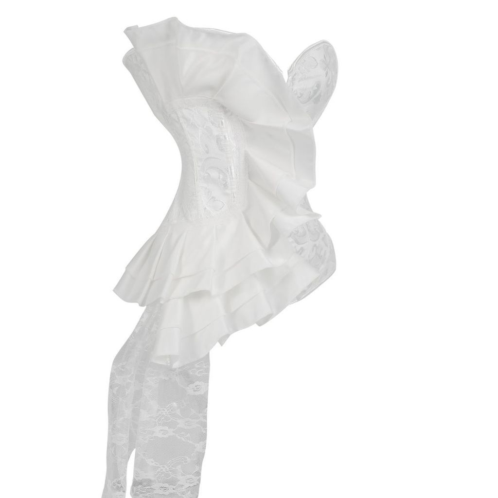 Corset phong cách mới, Ren Satin, Xương cá cung điện