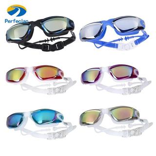 Perfectlan Kính bơi người lớn tầm nhìn rộng, chống nước, phù hợp thể thao và lặn biển
