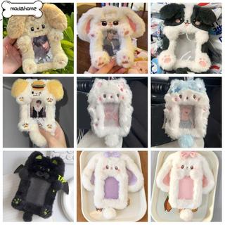 Hộp đựng thẻ ảnh MODAHOME, Thỏ tai lớn / Border Collie Plush Photocard, Thỏ / Chó / Mèo Dễ Thương Đa Năng Hình ảnh Thần tượng Bảo vệ Học sinh