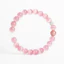 Vòng tay pha lê mắt mèo hồng Unisex - Phong cách cổ điển Handmade 8mm với tông màu đỏ / xanh / trắng - Cặp đôi lễ hội đám cưới