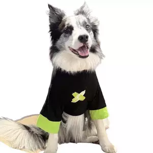 【Ready Stock】 Border Collie Clothes Summer Thin Fake Two-Piece Clothes Medium Large Dog Anti-Lint Clothes Big Dog Golden Retriever Clothes Summer s5j8