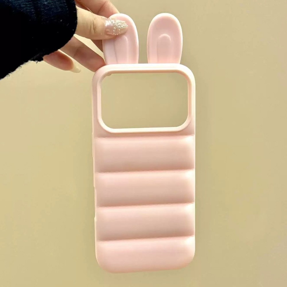 Ốp điện thoại mềm sọc tai 3D cho iPhone 17 Pro Max 16 15 Pro Max Vỏ bảo vệ chống sốc