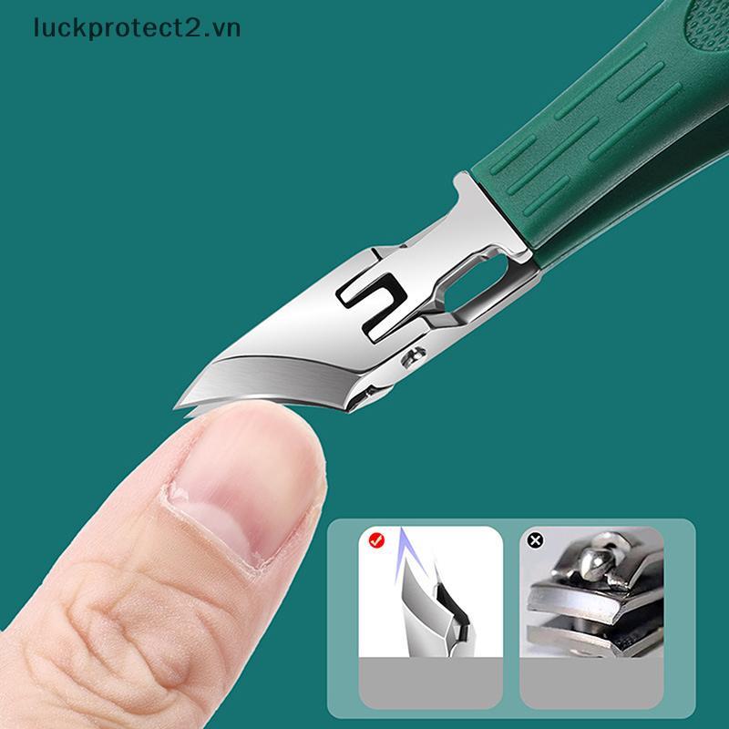 # luckpro # Nail Clipper Slant Mouth Anti Splash Pointed Nail Clippers Large Diagonal Sharp Nail Kéo cắt móng tay cho rãnh móng tay.