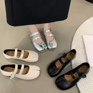 TT Mary Jane Giày Nữ Mùa Xuân Mùa Hè Phong Cách Mới Thoải Mái Tất Cả Trận Đấu Đế Mềm Chia Mũi Heo Hoof Giày Nữ