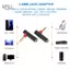 apill ASHATA 3.5mm Góc Có Âm Thanh 90 Độ Nam đến Nữ Tai Nghe Kết Nối Kim Loại Màu Đen