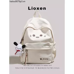 Lioxen Lớp Hoạt Hình Mèo Dễ Thương Ba Lô Nữ 2025 Phong Cách Mới Ba Lô Du Lịch Trường Trung Học Cơ Sở Học Sinh Tiểu Học Túi Đi Học