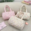 Phong Cách Hàn Quốc Lười Phong Cách Quilted Cotton Hoạt Hình Túi Xi Lanh Nữ Sinh Túi Đeo Vai Dung Tích Lớn Túi Đi Chơi Đi Làm Túi Bảo Quản