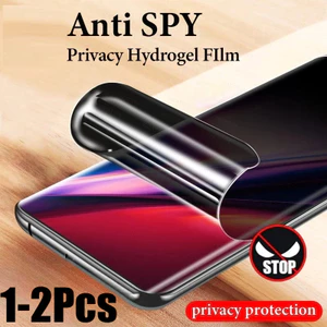 1-2 Miếng Dán Bảo Vệ Màn Hình Matte Cho Realme 12 12 + 12x 13 13 + Lite Plus 4G 5G Ấn Độ Chống Gián Điệp Riêng Tư Chống Ánh Sáng Xanh Hydrogel Phim HD Mềm